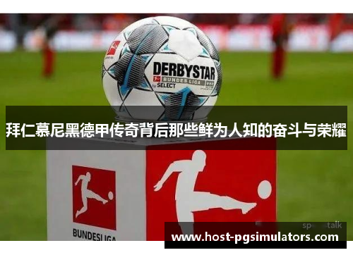 拜仁慕尼黑德甲传奇背后那些鲜为人知的奋斗与荣耀