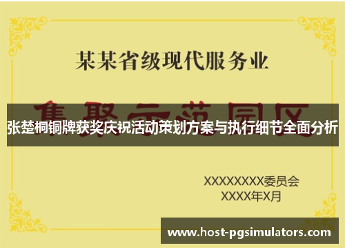 张楚桐铜牌获奖庆祝活动策划方案与执行细节全面分析